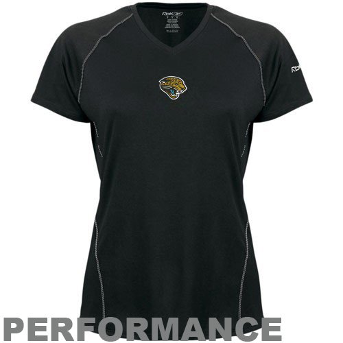 Reebok Jacksonville Jaguars Ladies Black Speedwick Performance Shirt (Small)