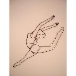 Gymnast / Gymnastics Iron Sports Shadow Decorative Wall Art