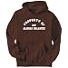 Hoodie Mens Brown " PROPERTY OF MY Alaskan Malamute " Dogs