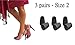 Flash on Heels Heel Replacements or Protectors - 3 Pairs - 1 Size