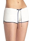 IMAGE OF Fleur't Women's Esme Silk Track Short, Ivory, Small/Medium