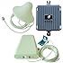 Celluar Dual band 850MHz 1900MHz Repeater 55dB Gain Cell Phone Mobile Signal Booster GSM/3G 850/1900MHz Amplifier With Indoor Ceiling And Outdoor Directional Antennas For Home Or Office Large Coverage---Fulfill by Amazon
