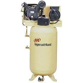 - Ingersoll Rand Type-30 Reciprocating Air Compressor - 5 HP, 230 Volt 1 Phase, Model# 2475N5