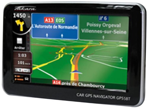 Takara GPS Europe Navigationssystem (11 cm (4,3 Zoll) Touchscreen-Dispay, 2GB interne Flash Memory, Bluetooth, TMC)
