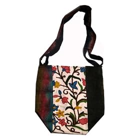 Tibetan Handmade Hemp, Wool, Recycled Silk Purse