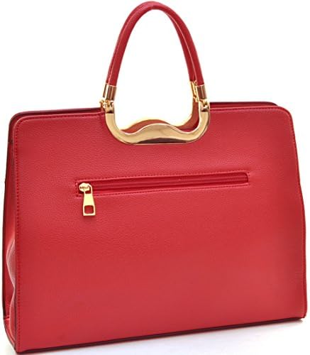Dasein? Rolled Handle Emblem Briefcase with Removable Shoulder Strap