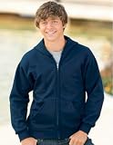 School Uniform Hooded Zip Fleece Sweatshirt Jacket