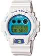 Casio Unisex G-Shock DW6900CS-7 White Resin Quartz Watch with Blue Dial