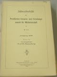 Produkt-Bild: Jahresbericht d. preuss. Versuchs- und Forschungsanstalt f. Milchwirtschaft in Kiel 1926