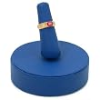 Blue Leather Finger Ring Display Jewelry Case Stand 3"