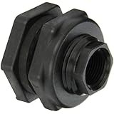 Banjo TF075 Polypropylene Bulkhead Tank Fitting, 3/4" NPT Female