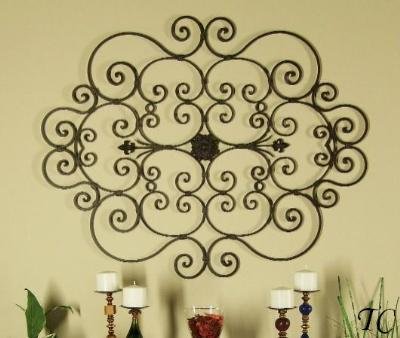 wrought iron wall decor