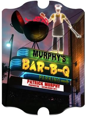 Personalized Marquee BBQ Vintage Sign