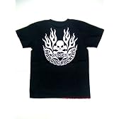 MAD DOG ROCKERSパンク☆ロック系Tシャツ：SKULL OF THE FLAME スカル・オブザ・フレイム 黒(ブラック)