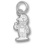 University of Nebraska Lil Red Mascot 7/16 Pendant (Silver)
