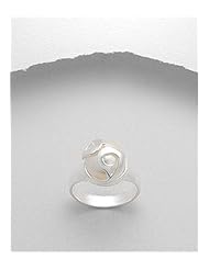 Fresh Water Pearls Ring In 92.5 Sterling Silver