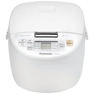 Panasonic SR-DE102 Fuzzy-Logic 5-Cup Electronic Rice Cooker/Warmer,White