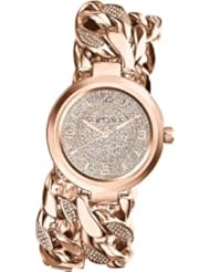 Michael Kors MK3267 Ladies Rose Gold Clear Pave Watch