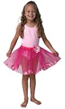 Girls Hot Pink Flower Petal Fairy Ballerina Princess Tutu