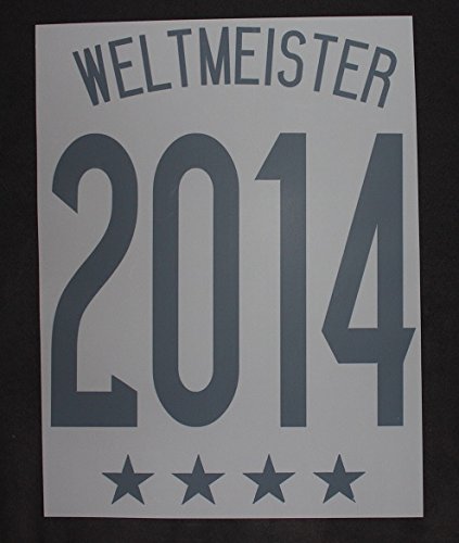 Original DFB Deutschland Weltmeister 2014 4 Sterne Flock für Adidas Home Trikot WM 2014 Quali EM 2016