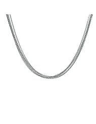 14K White Gold 5 Strands Cable Necklace