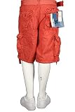 Jordan Craig Cargo Shorts Straight Fit Salmon. Size: 42