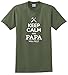 Keep Calm and Papa Will Fix It Gift for Grandpa T-Shirt Large Military Green [PPP]