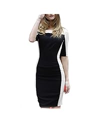 Polyester/Spandex Above the Knee Short Elbow Length Sleeves Scoop Neck Bodycon Dress/Mini Dress 