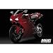 Ducati 1098 (Red) Art Poster Print - 24x36
