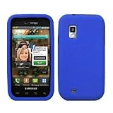 Blue Silicone Case / Skin / Cover for Samsung Fascinate / Mesmerize / SCH-I ....