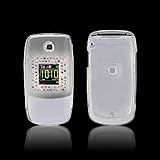 Samsung R430 Cell Phone Trans.Clear with Pink/White Diamond Protective Case Faceplate Cover