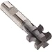 Niagara Cutter CCS150 Concave Radius Shank Type Cutter, High Speed Steel, TiCN Coated, Weldon Shank, 1-1/4" Cutter Diameter, 4 Flutes, 1/4" Radius, 1.000" Width