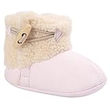 Happy Cherry シューズ 新生児 ファッストシューズ ブーツ ベビーシューズ ブーツ ルームシューズ あったか 出産祝い 誕生日 プレゼント ピンク 13cm