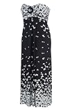 LIMITED COLLECTION Black Butterfly Border Print Slinky Maxi Dress