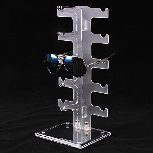 Pully Plastic Sunglasses Holder Display Stand Sunglasses Eyewear Rack for 5 Pairs