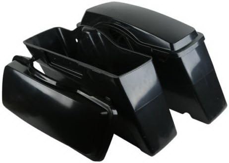 New Black Touring Hard Saddlebags For Harley Davidson Road King Electra Glide