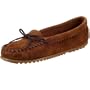 Minnetonka Women's Skimmer Moc Slip-on Shoes,Dusty Brown Suede,9 M US