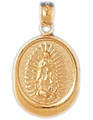 Dazzlers Solid 14k Gold Jesus Christ Charm Pendant Available in three colors from jewelsberry (weights: 1.3 grams only)