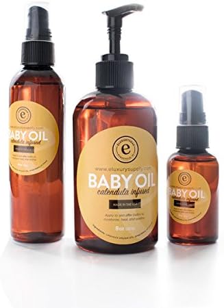 Handmade All Natural Baby Oil 2 oz by eLuxurySoap