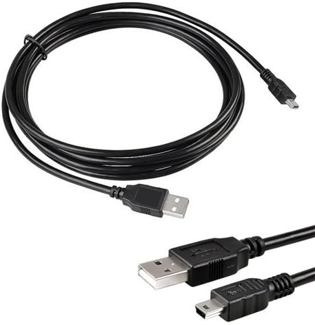 Adreamcity 10ft USB a to Mini-b 5pin Cable Compatible with Sony Ps3 Sixaxis Controller USB Charger Cable