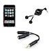 Groov-e Starter Pack with Heapdhones, Crystal Case and Headphone Splitter for New Apple iPod Touch 3rd and 2nd Generation 3G/ 2G