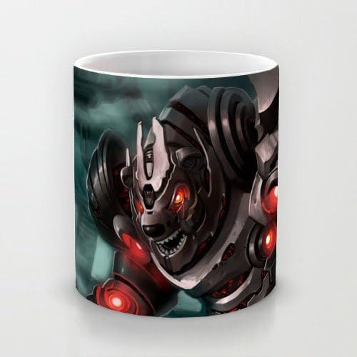 Beautiful and Elephant White 11 oz Classic White Ceramic Mugs Design with League Of Legends Battle Cast Volibear Tron Wallpaper Coffee Mugs/Tea Mugs/Drink Cups - Dishwasher and Microwave Safe