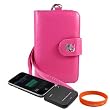 ITouch Accessory Kit for Apple iPod touch 8GB 32GB 64G 3rd 3G Generation NEWEST MODEL , Includes: Pink VG Brand Permium Durable Leather Flip Wallet Carrying Case + Ipod touch Mobile Battery Charging Station + Orange Vangoddy ?, VG Wrist Band!!!
