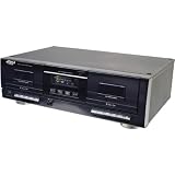 Pyle PT659DU Dual Stereo Cassette Deck with Tape USB to MP3 Converter
