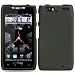 Bundle Accessory for Verizon Motorola Droid RAZR MAXX (NOT for Droid Razr) Accessory - Black Rubberized Designer Protective Hard Case Snap On Cover + MyDroid Transparent/Clear Decal