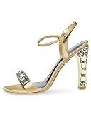 Satin ankle-strap sandal