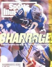 Natrone Means Autographed/Hand Signed Sports Illustrated Magazine (San Diego Chargers)