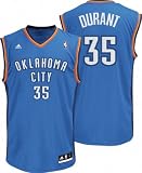 Kevin Durant Jersey: adidas 2010 Blue Replica #35 Oklahoma City Thunder Jersey