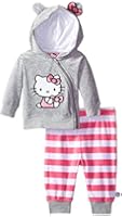 Hello Kitty Baby-Girls Newborn Velour Pant Set
