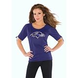 Touch by Alyssa Milano Baltimore Ravens Women's Split Sleeve Top Extra Small